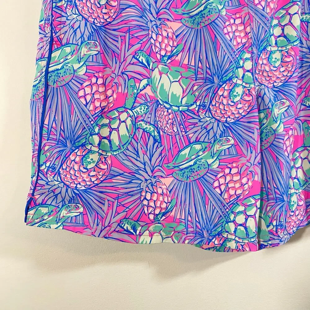 Vineyard Vines Men Pineapples & Sea Turtles Print Drawstring Swim Trunks Size XL